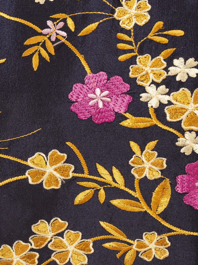 EMBROIDERED SILK COAT - more variants